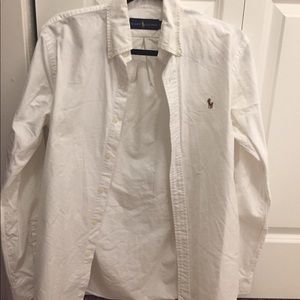 Ralph Lauren  White Oxford Button Down